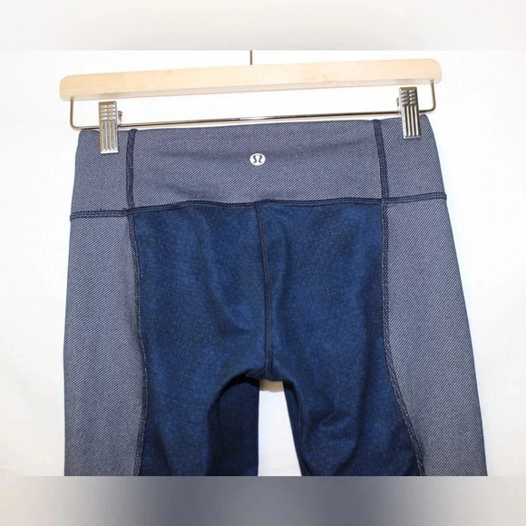 Women’s Lululemon Wunder Under Crop Sashiko Size 4 - Picture 8 of 9